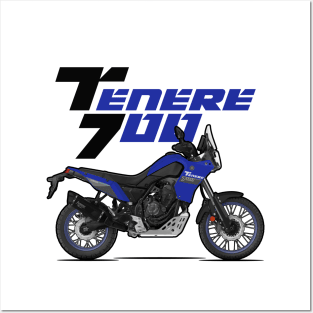 Tenere 700 - Dark blue Posters and Art